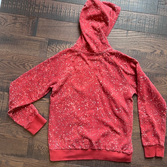 Under Armour Red Hooded Sweatshirt Youth Boys Large - Picture 4 of 4